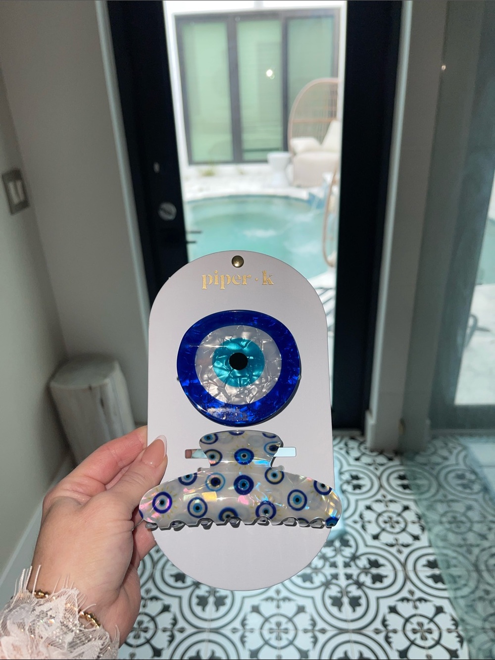 🪞🧿🪬NWT Rare Piper K Blue Evil Eye Claw Clip Set-Still In Packaging/Brand New!🪬🧿🪞